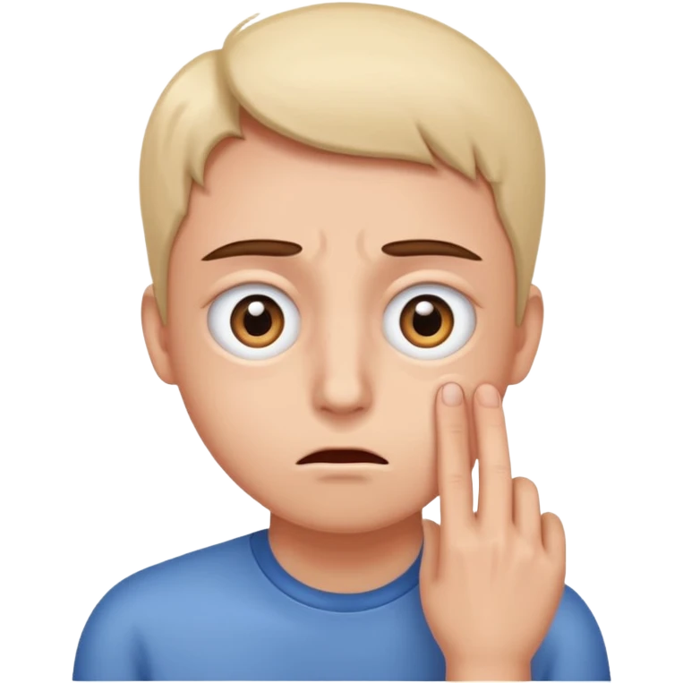 face with eye severely twitching from stress emoji