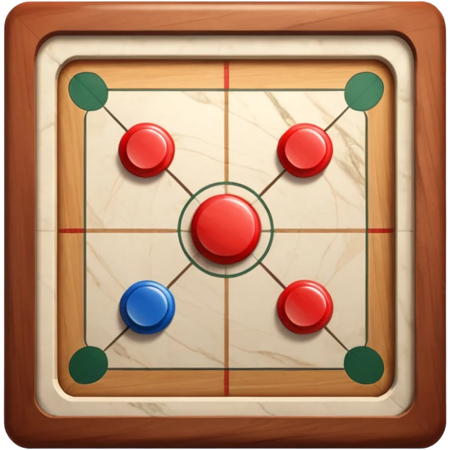 Marble carrom table square emoji