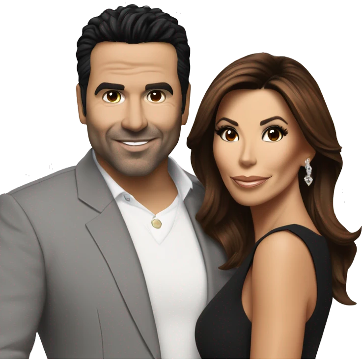 Ricardo Antonio Chavira with Eva Longoria emoji