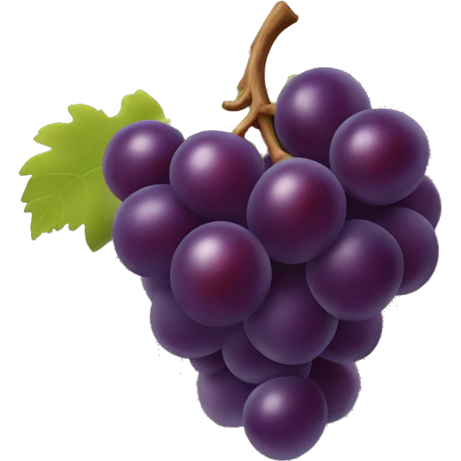 Burgundy grapes emoji