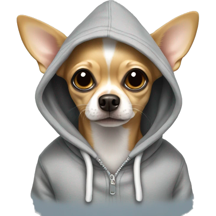 chihuahua in a hoodie  emoji