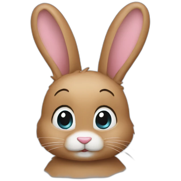 Bunny-as-artist emoji