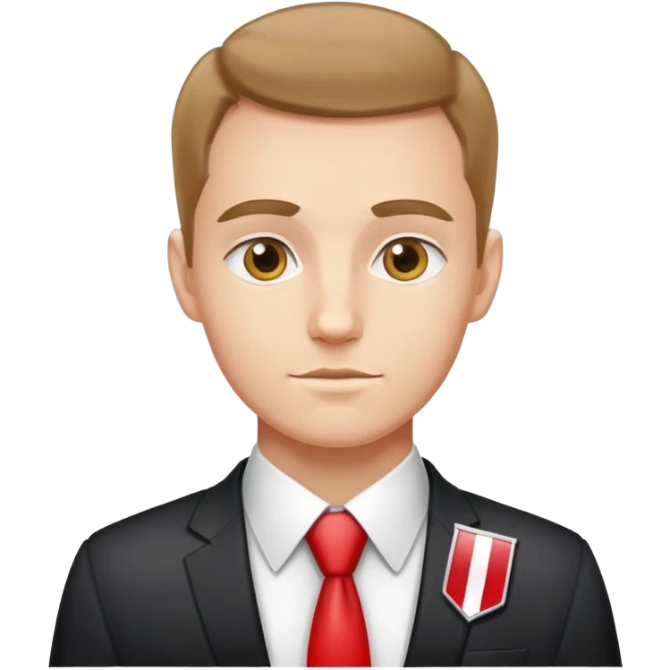 tie man polish flag emoji