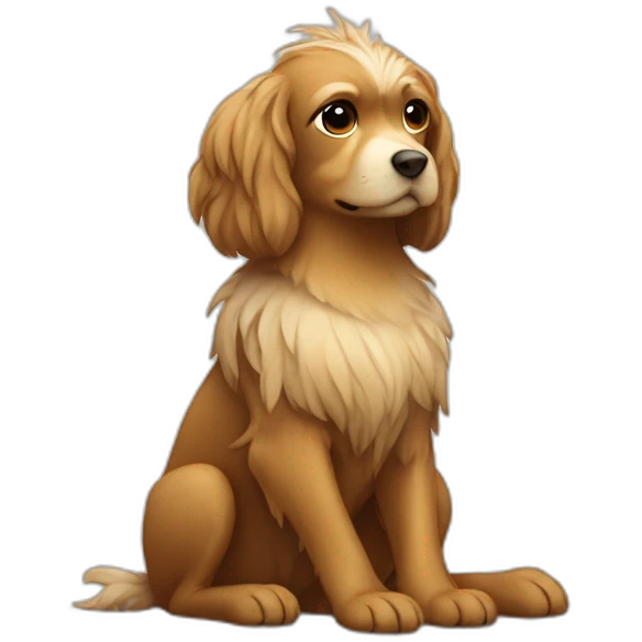 griffon dog meditating emoji