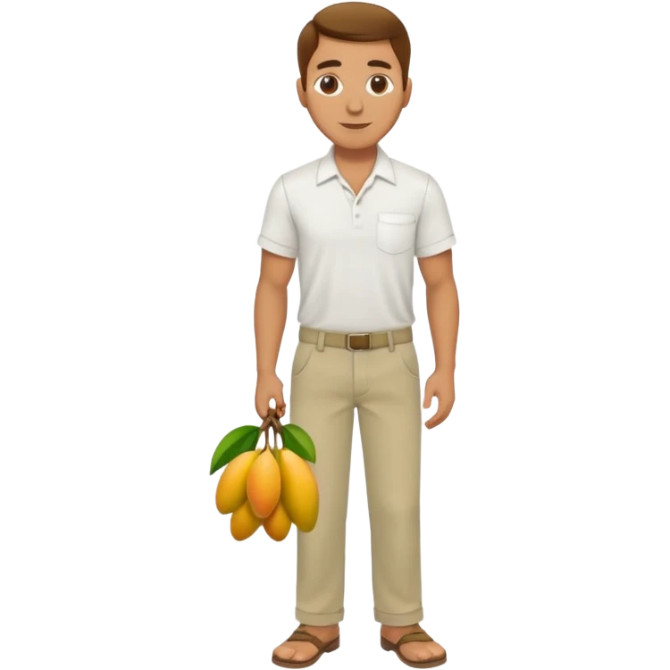 HOMBRE VENDEDOR DE MANGOS CUERPO COMPLETO emoji