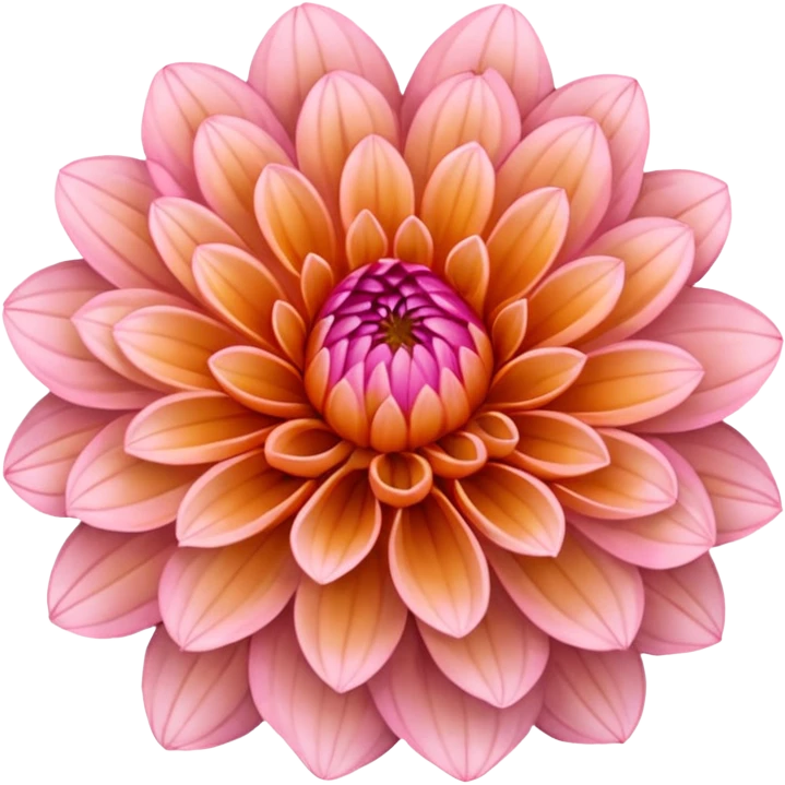 orange-pink dahlia emoji
