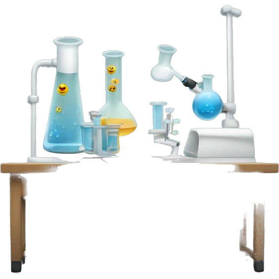 Laboratory desk emoji