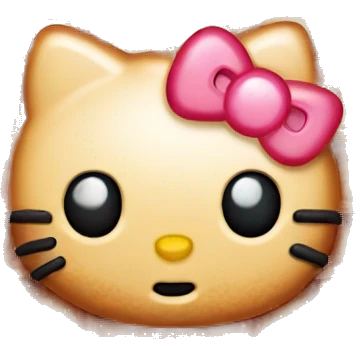 Hello kitty waffle  emoji