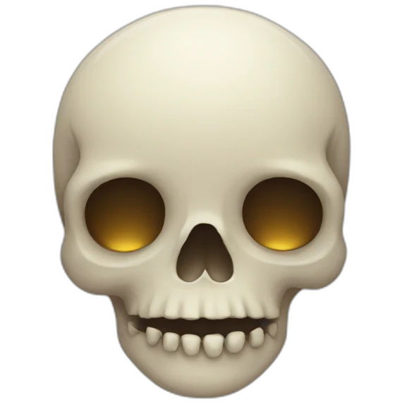 Sad skull emoji