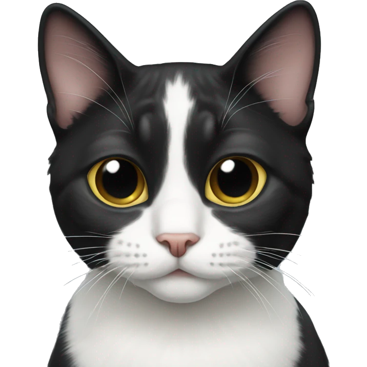 Tuxedo cat emoji