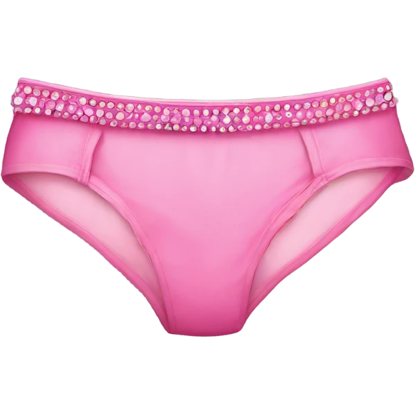 Pink bedazzled underwear emoji