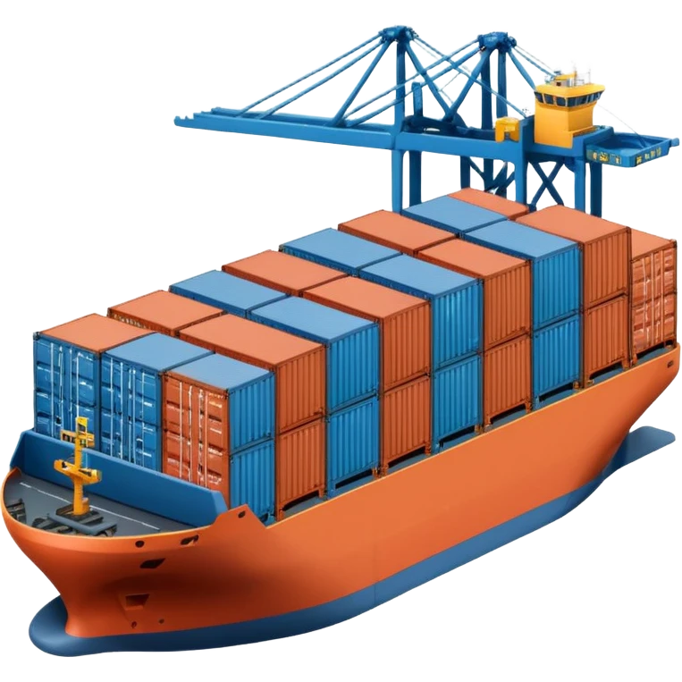 Container terminal on land. emoji