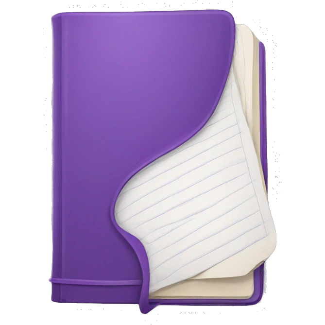 Purple notebook  emoji