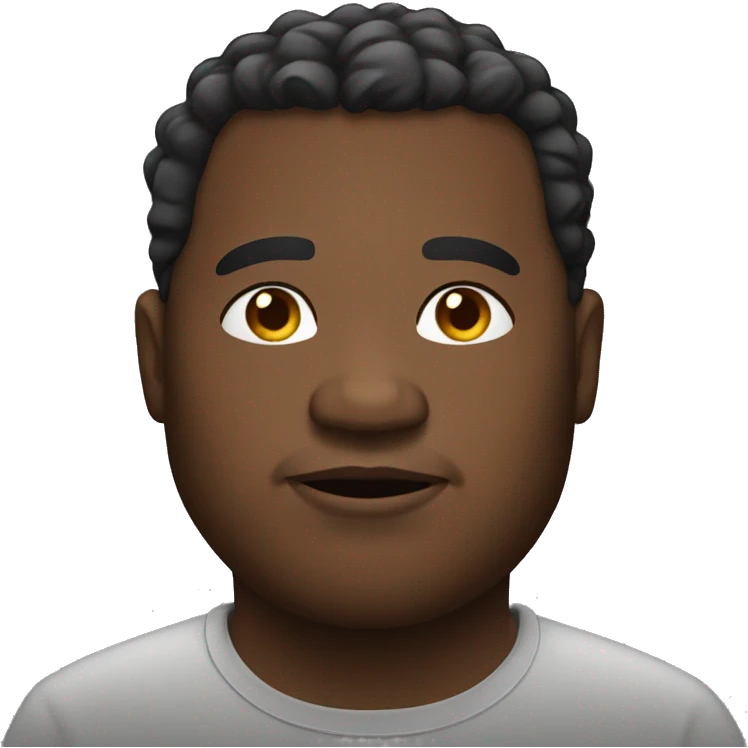 fat black man emoji