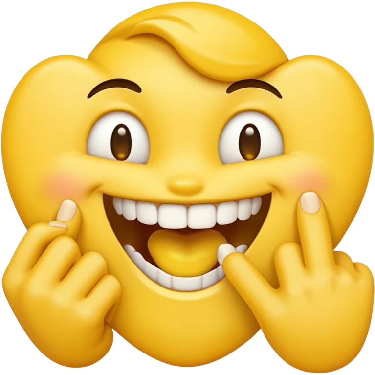 emoji biting finger emoji
