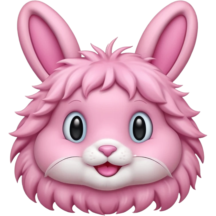 Pink bunny smiling emoji