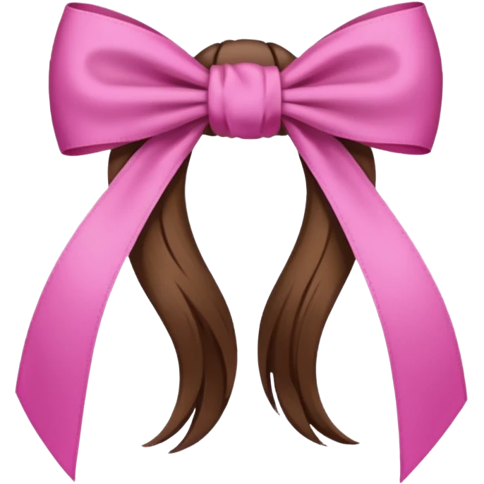 hair from behind with a bow emoji