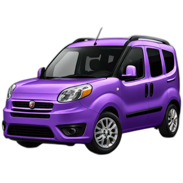 Purple Fiat doblo emoji