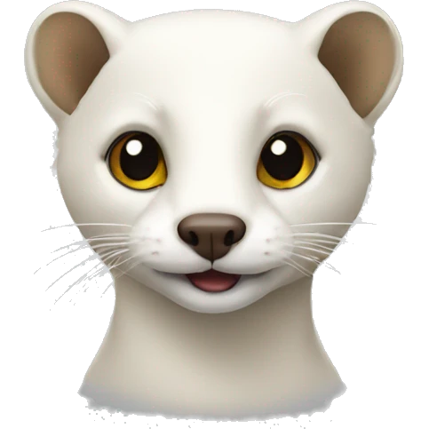 weasel white emoji