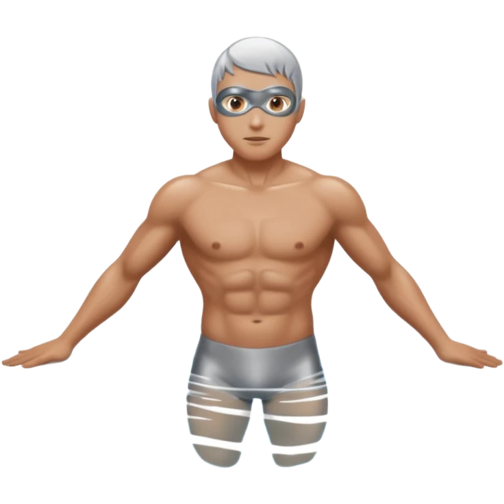 Nadador de prata emoji