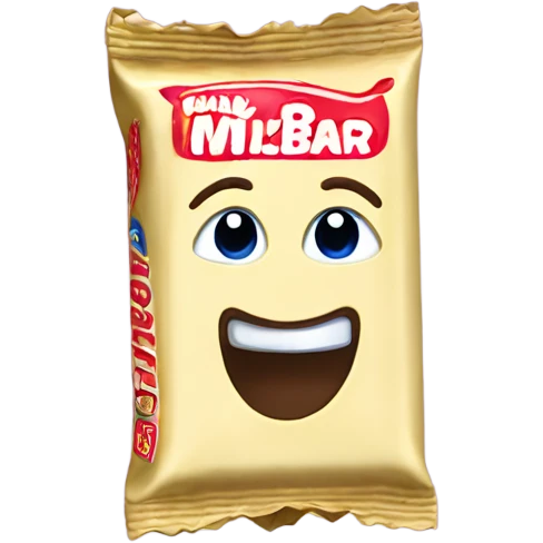 Milkybar chocolate wrapper emoji