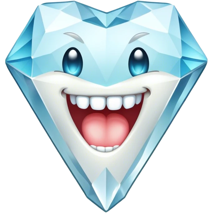 Diamond tooth emoji