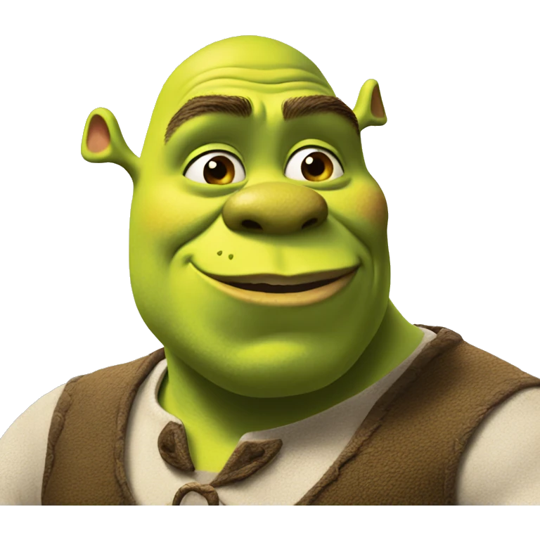 Shrek blowing kisses emoji