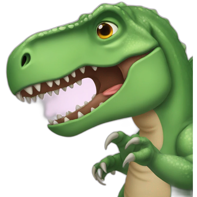 Hug tyrannosaurus emoji
