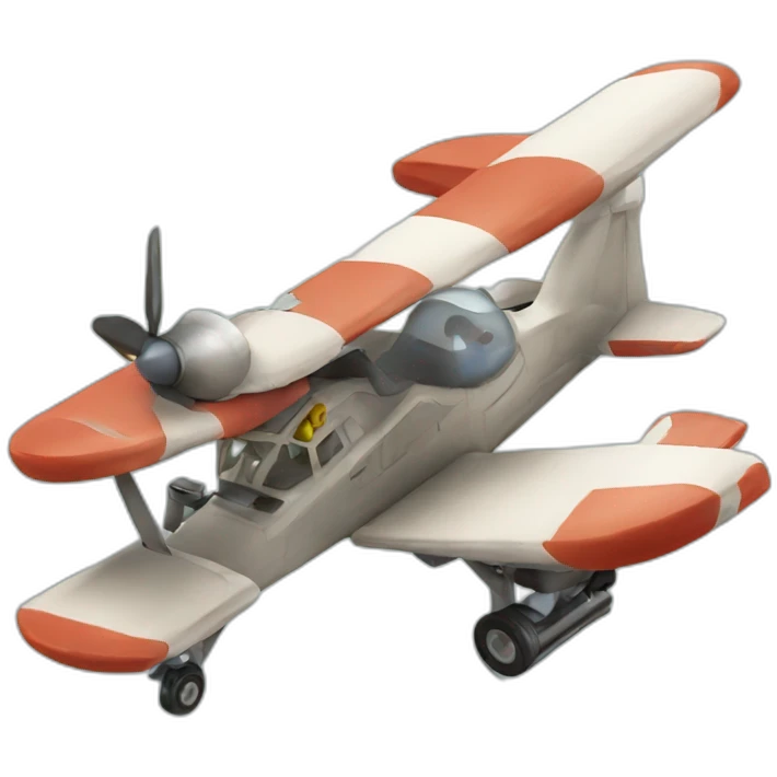3D mobile plane game emoji
