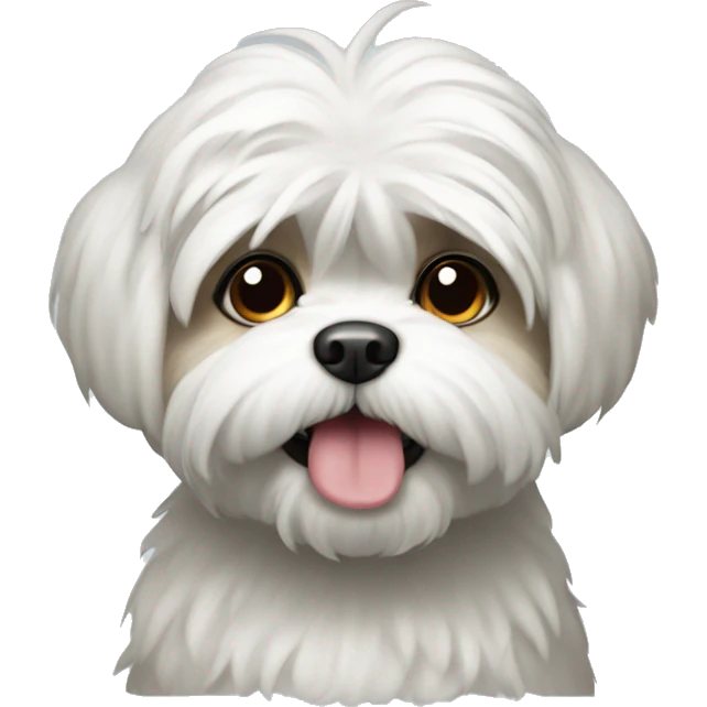 White shitzu emoji