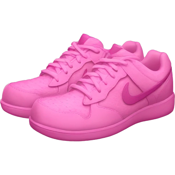 a homeshoes like a big pink nike emoji