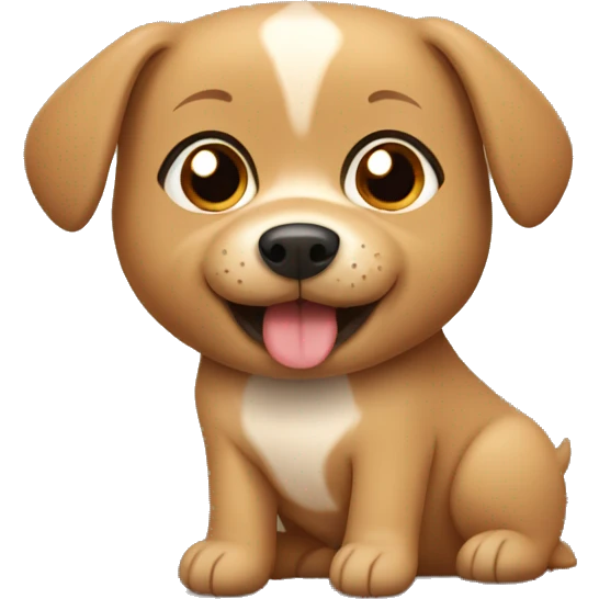 cute light brown dog emoji