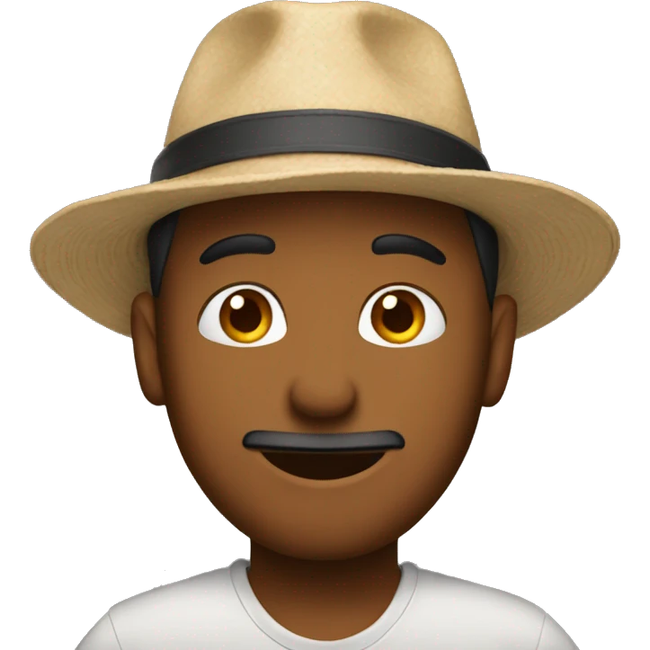Chris in a hat emoji