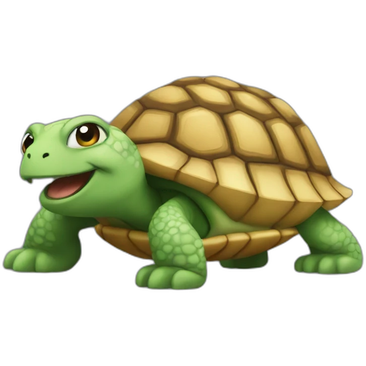 Chat sur tortue emoji
