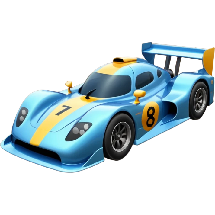 race car with track and cool background emoji