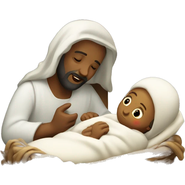 The birth of Jesus Christ emoji