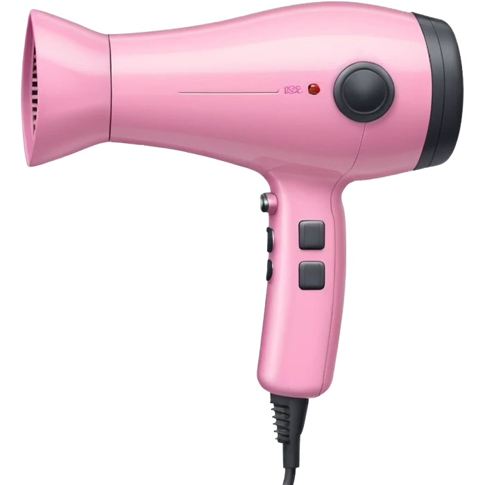 pastel pink hair dryer emoji