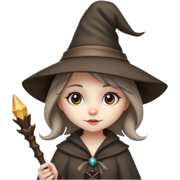 cute raccoon witch girl emoji