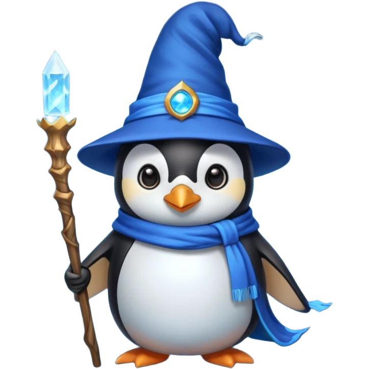 Penguin Wizard emoji