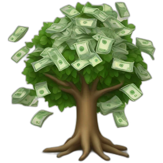 Cash tree emoji