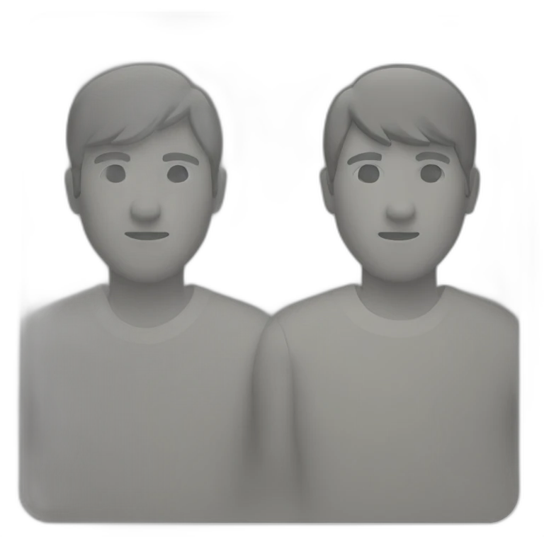 two people running neck to neck emoji