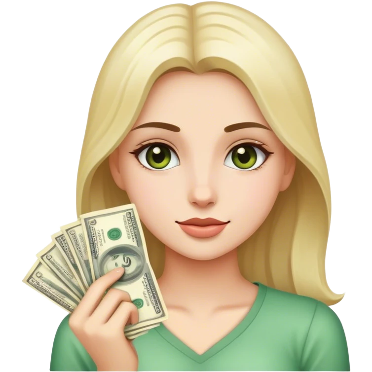 Girl cash emoji