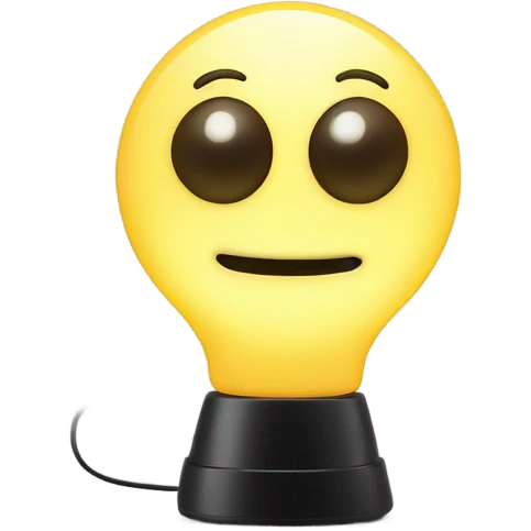 Led lamp with eyes  emoji