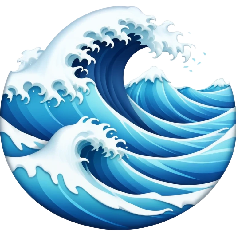 Ocean waves emoji
