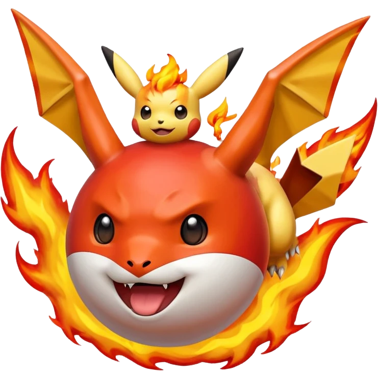 genera un emoji que contenga todos los elemntos de pokemon emoji