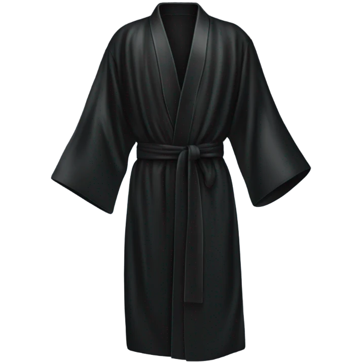 Black silk robe  emoji