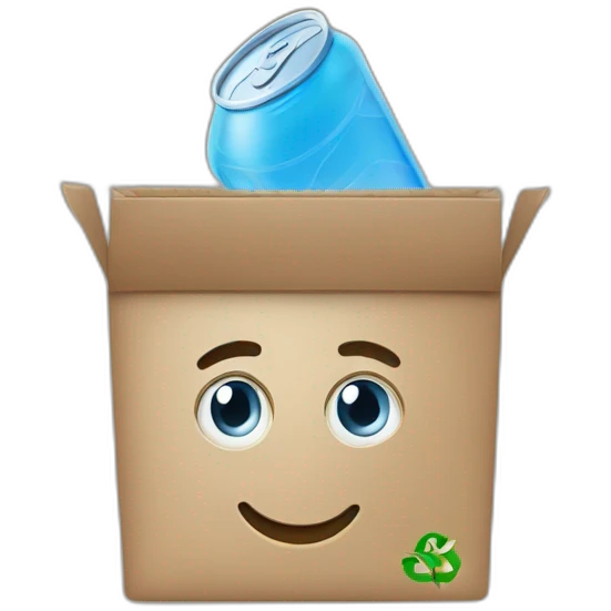 A mobile app that reward the recycling emoji