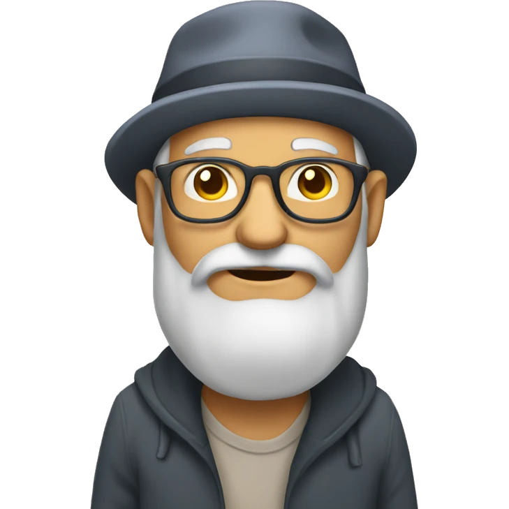 An old man have an an idea emoji