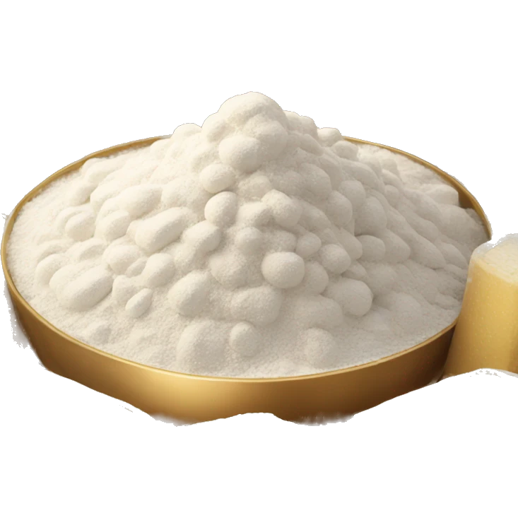 Champagne and flour pile emoji