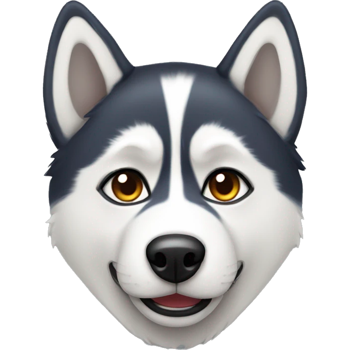 Husky with different eye colors  emoji